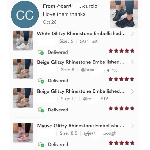 White Glitzy Rhinestone Embellished FlyKnit - Picture 8 of 10